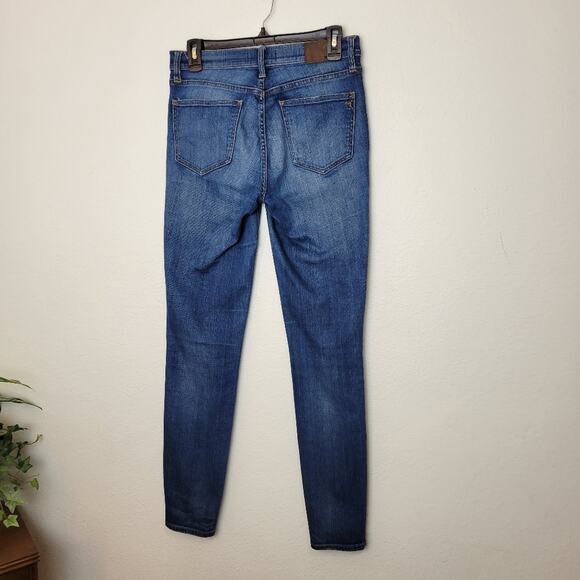 MADEWELL High Riser Skinny Jeans Distressed Size 28 - Picture 7 of 10